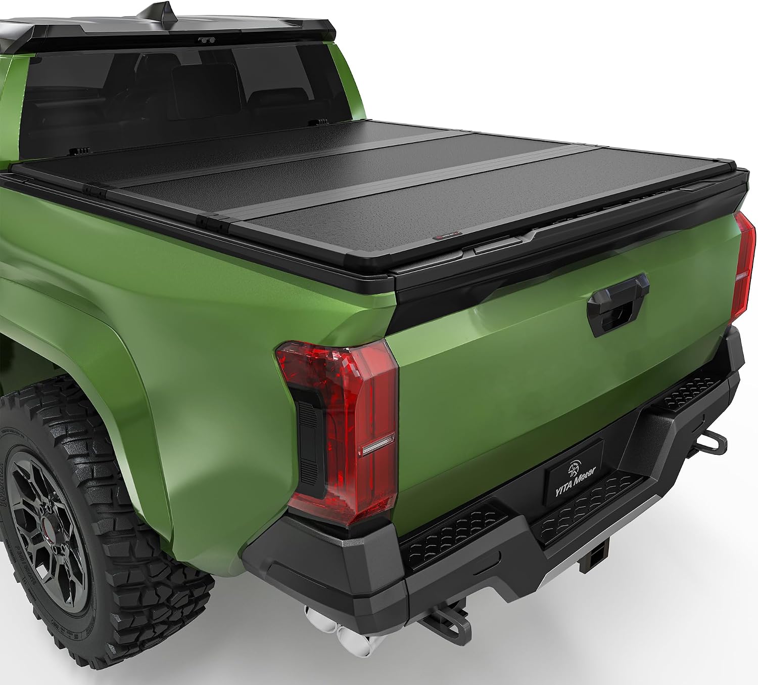 YITAMOTOR FRP hard tri-fold tonneau cover for Toyota Tacoma 2024-2026 5-foot bed