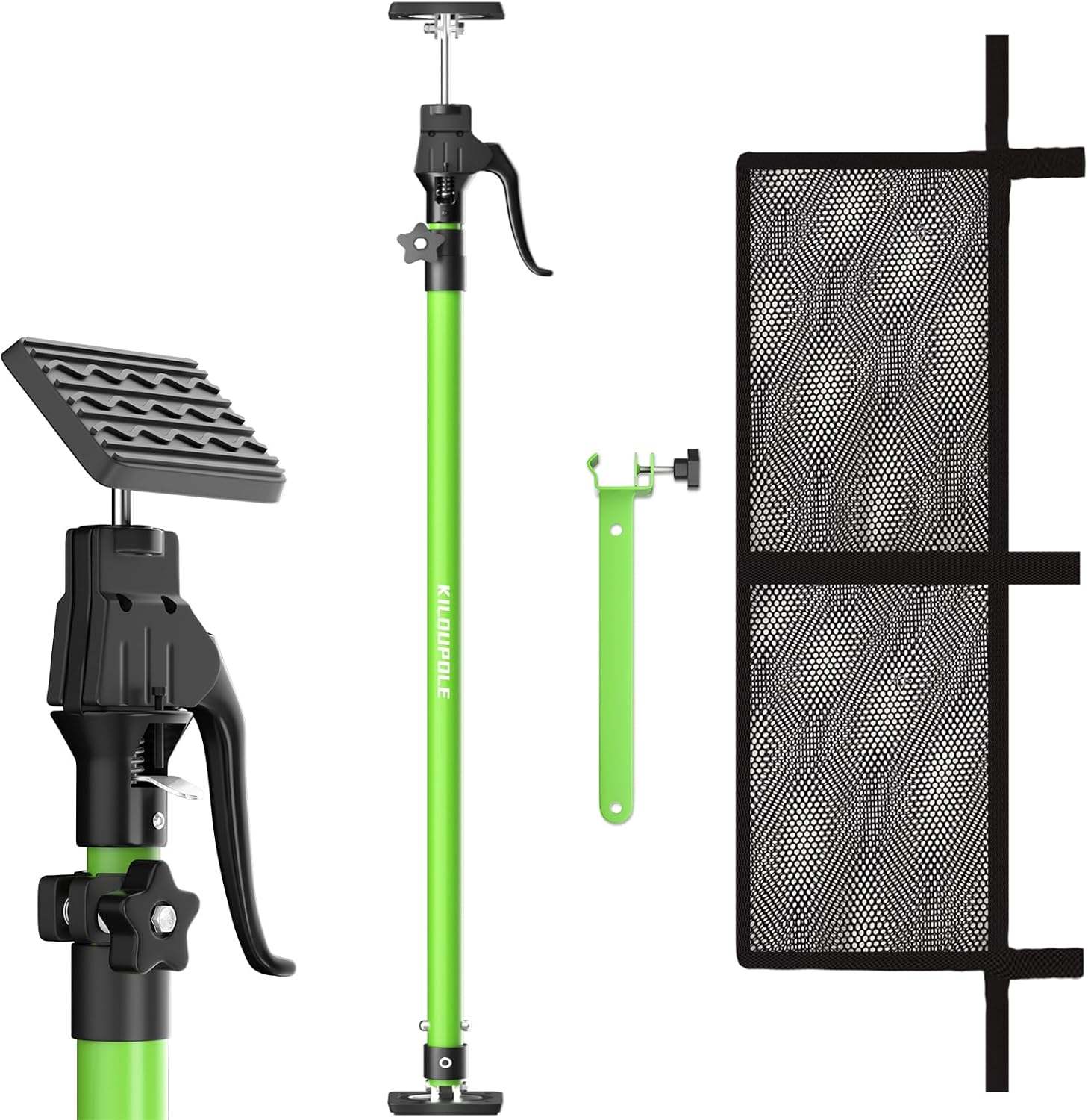 KILOUPOLE adjustable cargo bar 40 to 79 inches with cargo net and divider