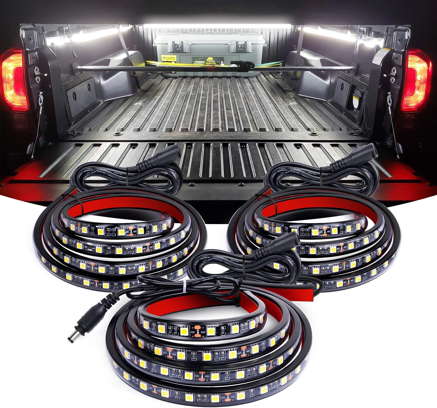 Nilight TR-09 3-piece 60-inch truck bed light strips