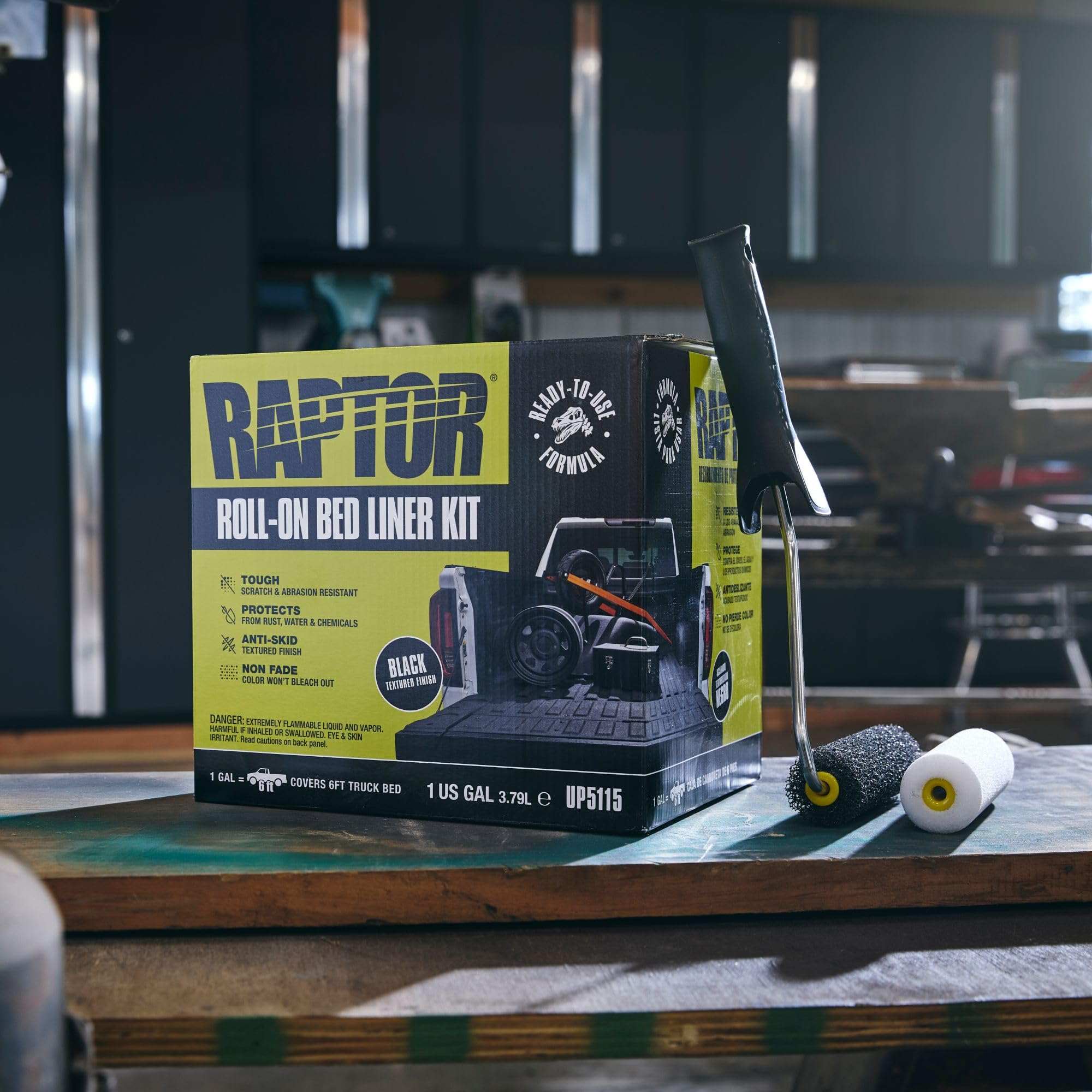 RAPTOR roll-on bed liner kit with rollers