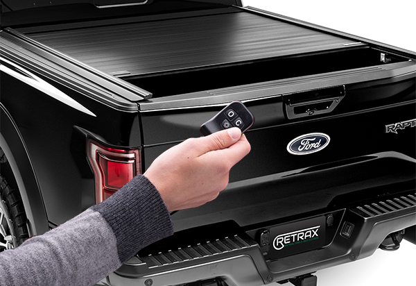 Retrax PowertraxPRO MX electric retractable tonneau cover on a Ford F-150