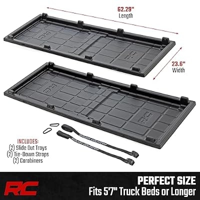 Rough Country slide-out truck bed cargo trays for 5-foot beds