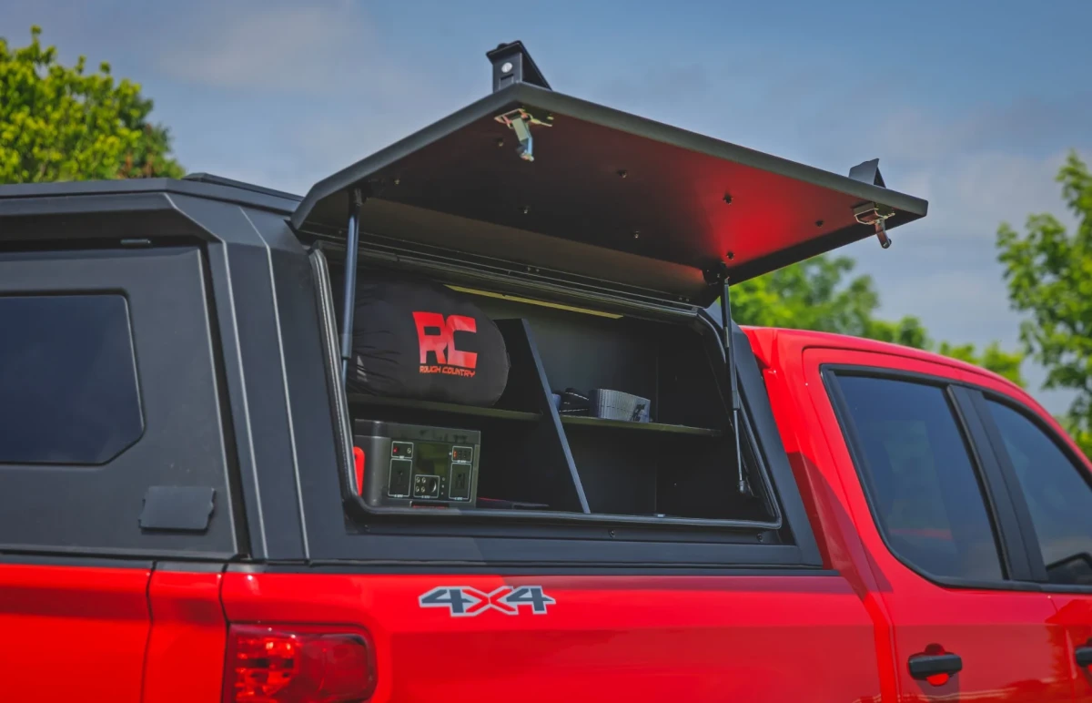 Rough Country modular truck bed cap for 2019-2026 Chevrolet Silverado 1500 and GMC Sierra 1500 5-foot-10 bed