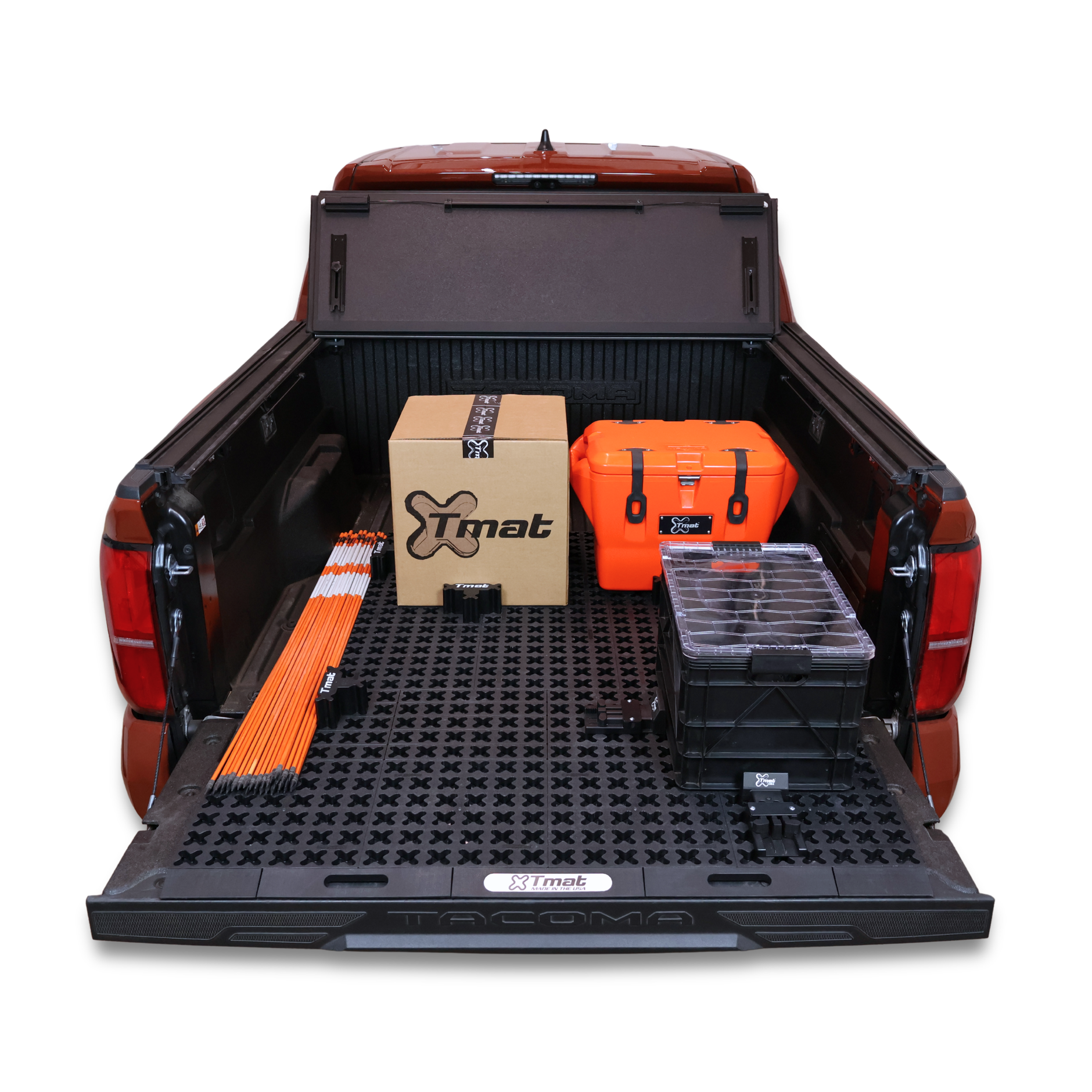Tmat midsize truck bed organizer slide out mat